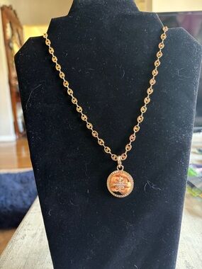 NWT Park Lane Gold-Tone Pendant Necklace with Sunburst Medallion